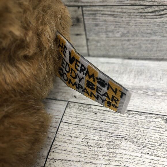 Vermont Teddy Bear Company Brown Bear Plush Jointed Handmade Stuffed Animal - Picture 3 of 8